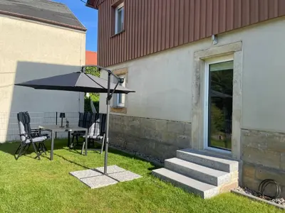 Ein Garten an der Unterkunft Ferienwohnung 