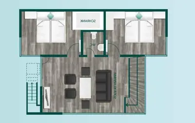 Grundriss der Unterkunft Ferienhaus Sky