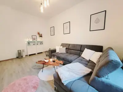 Ein Sitzbereich in der Unterkunft Daheim in Dresden