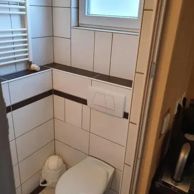 Ein Badezimmer in der Unterkunft Zimmervermietung Fuchs,