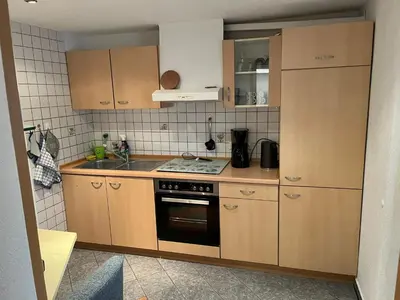 Küche/Küchenzeile in der Unterkunft Ferienwohnung Seewaldhof