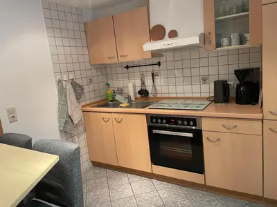 Küche/Küchenzeile in der Unterkunft Ferienwohnung Seewaldhof