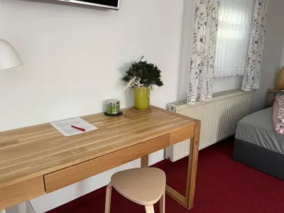 Ein Bett oder Betten in einem Zimmer der Unterkunft Ferienwohnung Seewaldhof