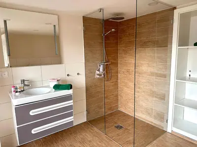 Ein Badezimmer in der Unterkunft Apartement am Schloss Pillnitz