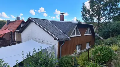Das Gebäude in dem sich die Ferienwohnung befindet