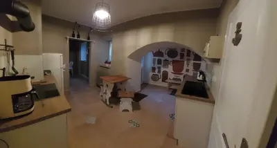Küche/Küchenzeile in der Unterkunft NEU! Ferienwohnung Böhlitz Neun