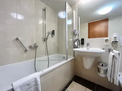 Ein Badezimmer in der Unterkunft Modernes Apartment mit Blick zur Frauenkirche