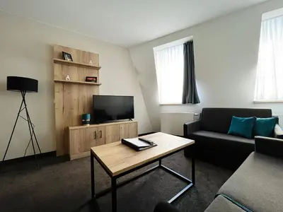 TV/Unterhaltungsangebot in der Unterkunft Modernes Apartment mit Blick zur Frauenkirche
