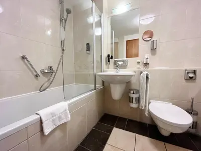 Ein Badezimmer in der Unterkunft Gemütliches Apartment mit Blick zur Frauenkirche