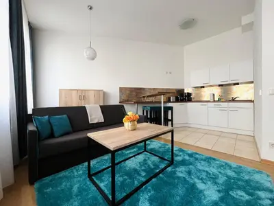 Küche/Küchenzeile in der Unterkunft Gemütliches Apartment mit Blick zur Frauenkirche