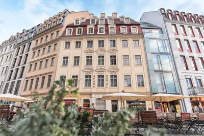 Das Gebäude in dem sich die Ferienwohnung befindet
