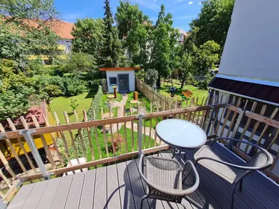 Ein Balkon oder eine Terrasse in der Unterkunft Hotel b&b altes hinterhäusel