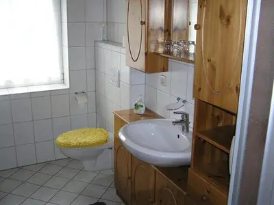 Ein Badezimmer in der Unterkunft Ferienwohnung Vordermühle