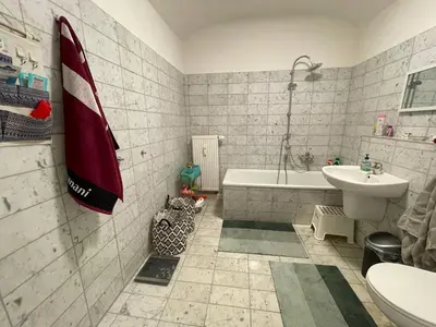 Ein Badezimmer in der Unterkunft Bergblick Apartment Sächsische Schweiz