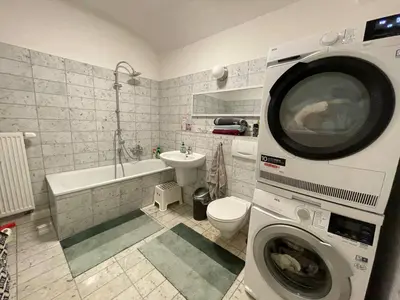 Ein Badezimmer in der Unterkunft Bergblick Apartment Sächsische Schweiz