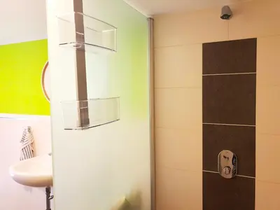 Ein Badezimmer in der Unterkunft Fewo Gästeunterkunft Drathschmidt