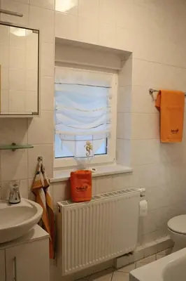 Ein Badezimmer in der Unterkunft Fewo Gästeunterkunft Drathschmidt