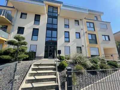 Das Gebäude in dem sich die Ferienwohnung befindet