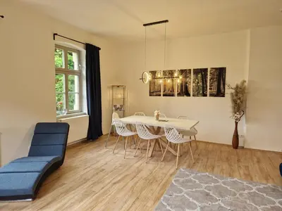 Ein Sitzbereich in der Unterkunft Villa Caggiati