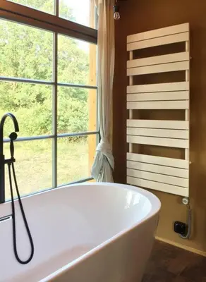 Ein Badezimmer in der Unterkunft Tiny Haus auf idyllischem Grundstück im Rittergut