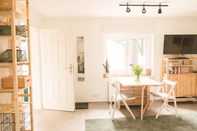 Küche/Küchenzeile in der Unterkunft Haus Hummel Ferienwohnung Dora