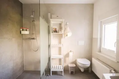 Ein Badezimmer in der Unterkunft Haus Hummel Ferienwohnung Dora