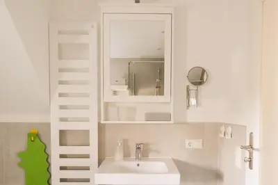 Ein Badezimmer in der Unterkunft Haus Hummel Ferienwohnung Dora