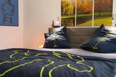 Ein Bett oder Betten in einem Zimmer der Unterkunft my place in Meißen