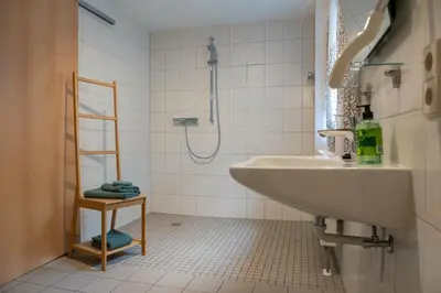 Ein Badezimmer in der Unterkunft NEU! Ferienwohnung Andreas Radebeul