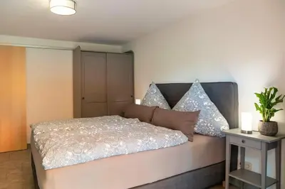 Ein Bett oder Betten in einem Zimmer der Unterkunft NEU! Ferienwohnung Andreas Radebeul
