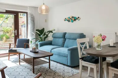 Ein Sitzbereich in der Unterkunft NEU! Ferienwohnung Andreas Radebeul