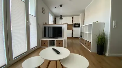 TV/Unterhaltungsangebot in der Unterkunft Ferienwohnung Gottleubapark Apartment