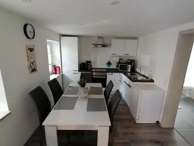 Küche/Küchenzeile in der Unterkunft Ferienwohnung in Mittelsaida