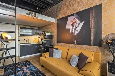 Küche/Küchenzeile in der Unterkunft Dresden Loft an der Elbe