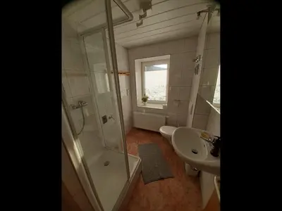 Ein Badezimmer in der Unterkunft NEU! Ferienwohnung Hanka
