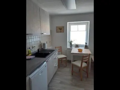 Küche/Küchenzeile in der Unterkunft NEU! Ferienwohnung Hanka