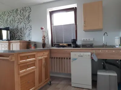 Küche/Küchenzeile in der Unterkunft NEU Apartment Hanka