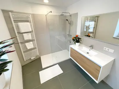 Ein Badezimmer in der Unterkunft Haus Wehlen