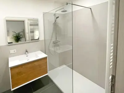 Ein Badezimmer in der Unterkunft Haus Wehlen