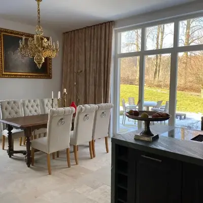 Haus Charlotte - Kurort Gohrisch - Terrasse - Gartensauna - Parkplatz