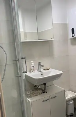 Ein Badezimmer in der Unterkunft Tiny-Ferienwohnungen Hellerau