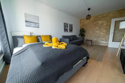 Ein Bett oder Betten in einem Zimmer der Unterkunft FullHouse - Chemnitz - HS46 - 3 Bedrooms - SmartTV