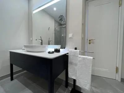 Ein Badezimmer in der Unterkunft Luxury Home / 2-Raum-Apartment an der Frauenkirche