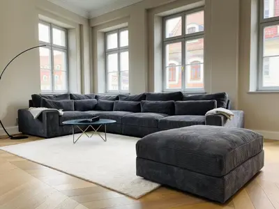 Ein Sitzbereich in der Unterkunft Luxury Home / 3-Raum-Suite an der Frauenkirche / 6