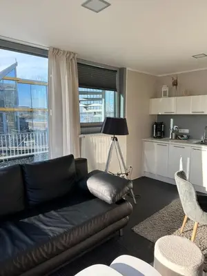 Küche/Küchenzeile in der Unterkunft Appartment Düne 6