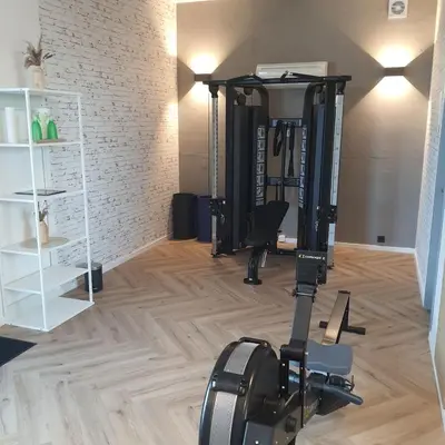 Das Fitnesscenter und/oder die Fitnesseinrichtungen in der Unterkunft Appartment Düne 6