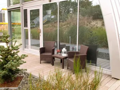 Ein Garten an der Unterkunft Appartment Düne 3