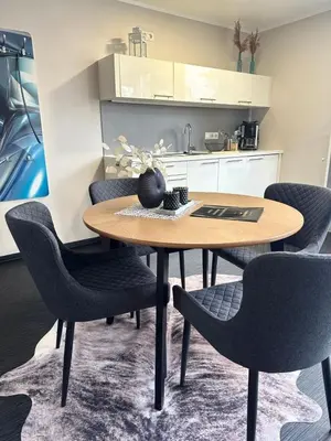Küche/Küchenzeile in der Unterkunft Appartment Düne 3