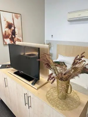TV/Unterhaltungsangebot in der Unterkunft Doppelzimmer im Strandhaus 2