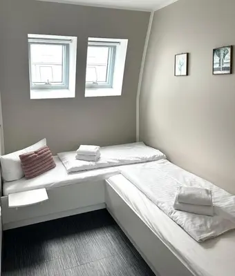 Ein Bett oder Betten in einem Zimmer der Unterkunft Appartment Seeblick 5